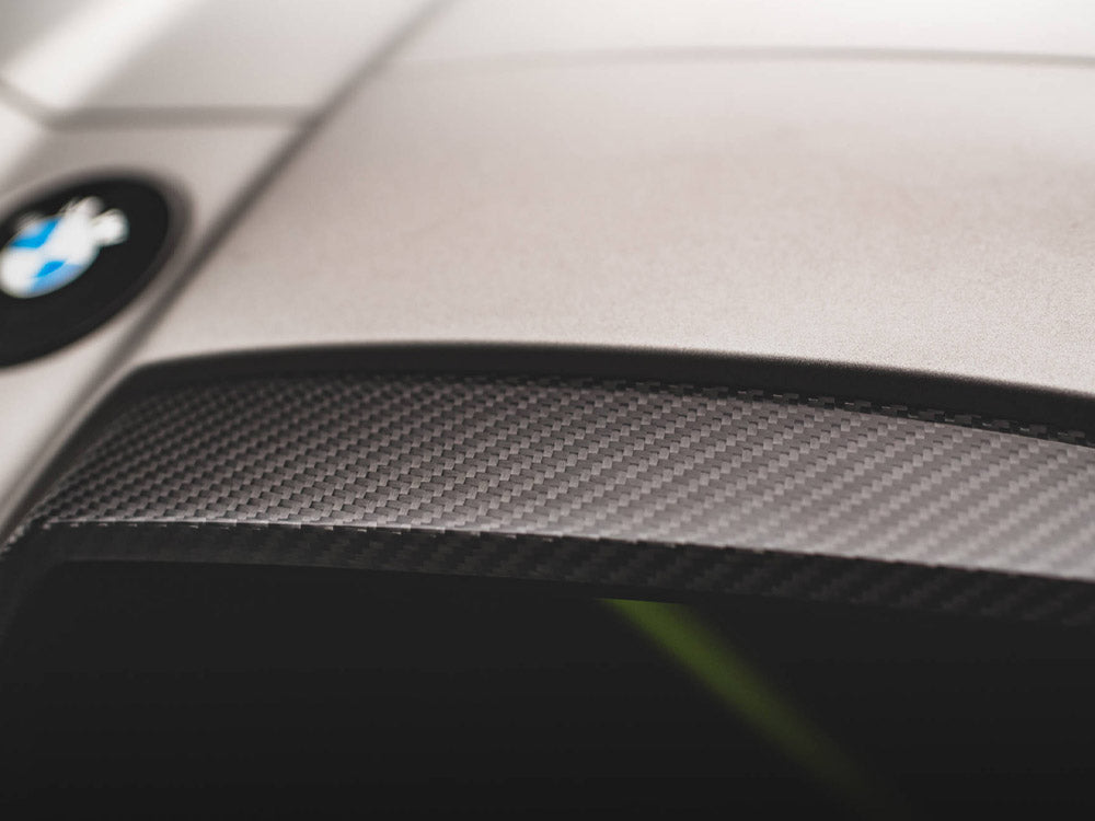 Carbon Fiber Front Grill + License Plate Holder Base Bmw M4 G82 / M3 G80 - Wayside Performance 