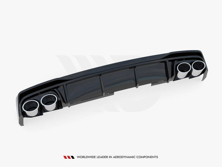 Rear Valance + Exhaust Ends Imitation Audi S6 / A6 S-Line C8 - Wayside Performance 