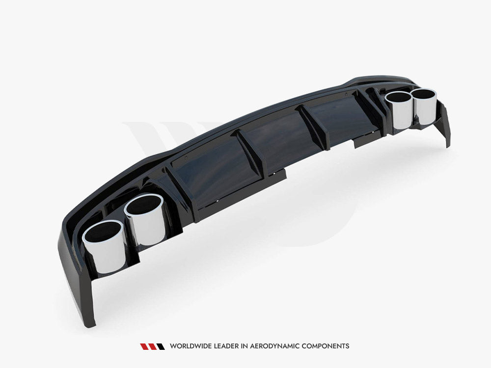 Rear Valance + Exhaust Ends Imitation Audi S6 / A6 S-Line C8 - Wayside Performance 