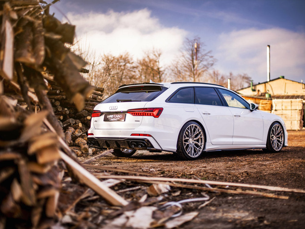 Rear Valance + Exhaust Ends Imitation Audi S6 / A6 S-Line C8 - Wayside Performance 