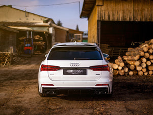 Rear Valance + Exhaust Ends Imitation Audi S6 / A6 S-Line C8 - Wayside Performance 