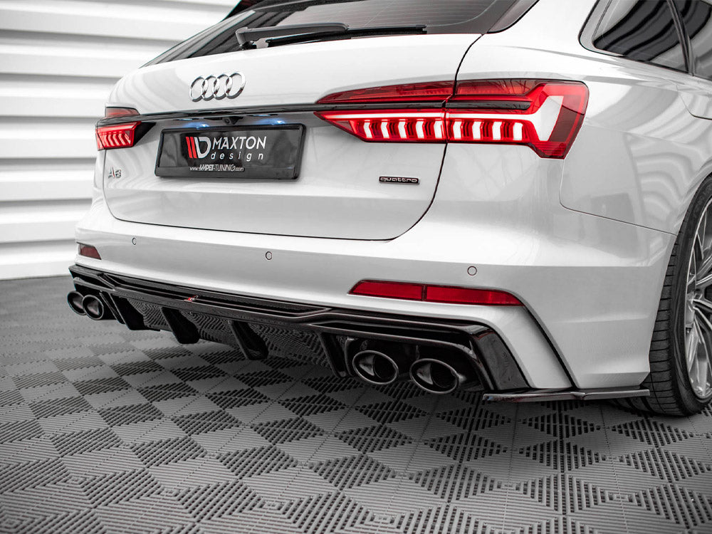 Rear Valance + Exhaust Ends Imitation Audi S6 / A6 S-Line C8 - Wayside Performance 