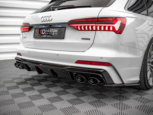 Rear Valance + Exhaust Ends Imitation Audi S6 / A6 S-Line C8 - Wayside Performance 