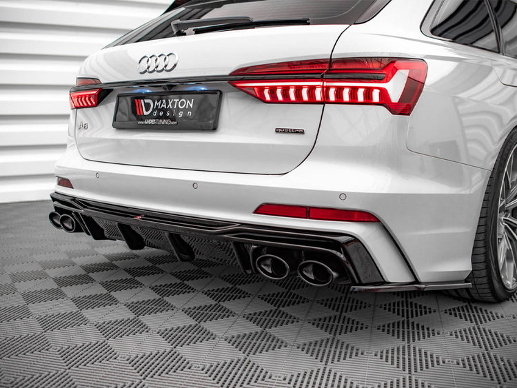 Rear Valance + Exhaust Ends Imitation Audi S6 / A6 S-Line C8 - Wayside Performance 
