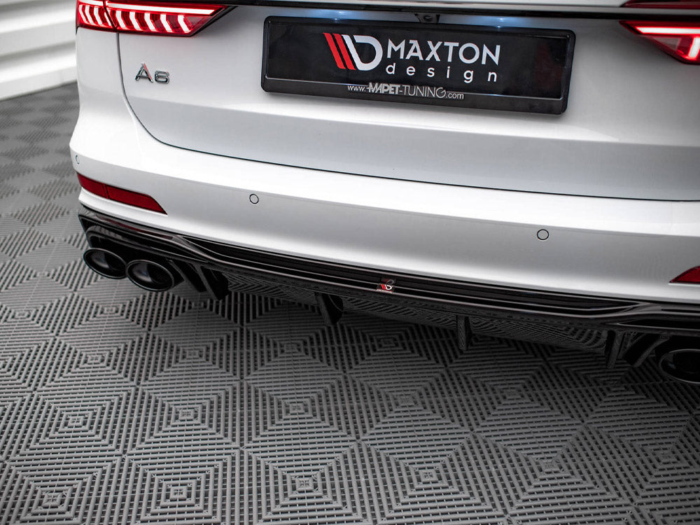 Rear Valance + Exhaust Ends Imitation Audi S6 / A6 S-Line C8 - Wayside Performance 