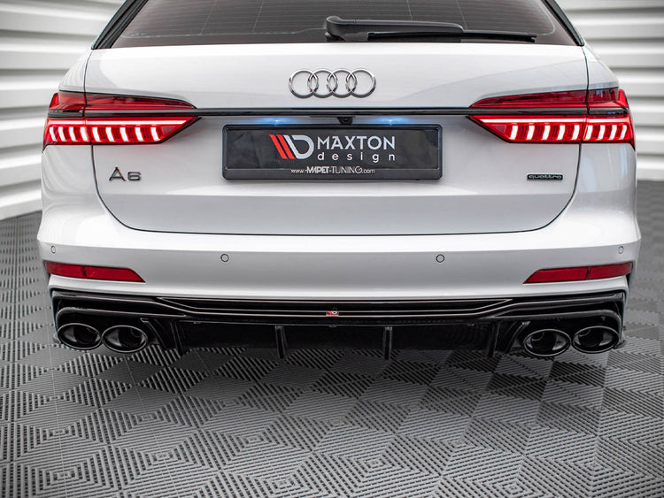 Rear Valance + Exhaust Ends Imitation Audi S6 / A6 S-Line C8 - Wayside Performance 