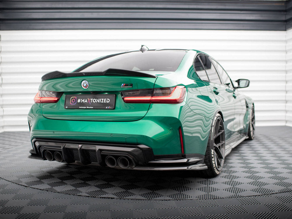 Carbon Fiber Rear Side Splitters Bmw M3 G80 - Wayside Performance 
