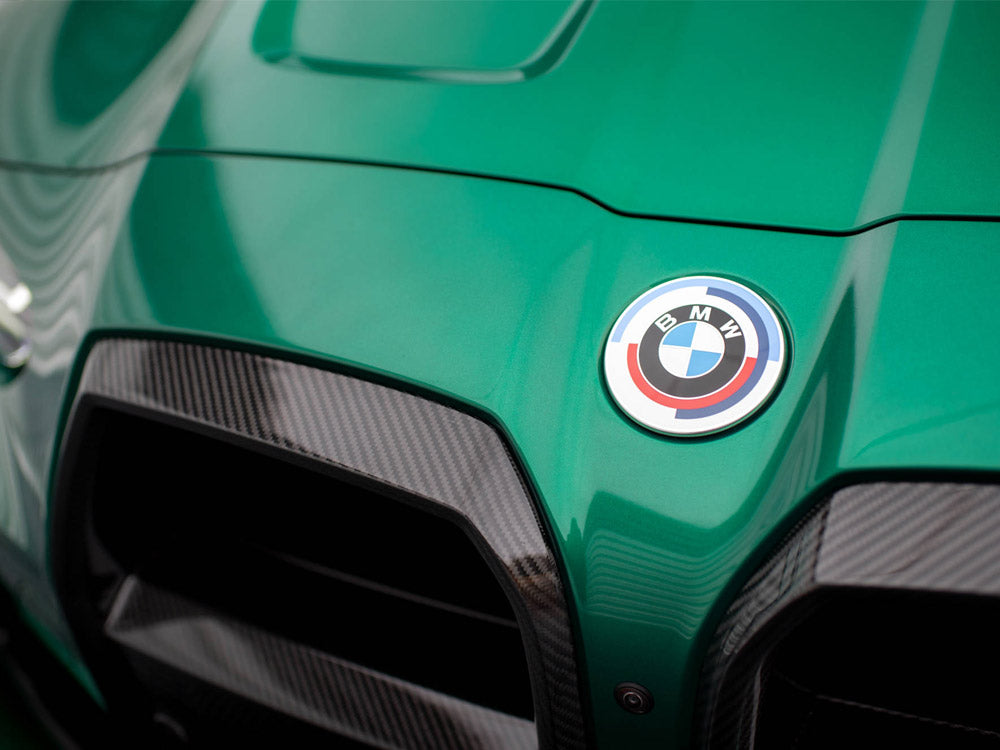 Carbon Fiber Front Grill + License Plate Holder Base Bmw M4 G82 / M3 G80 - Wayside Performance 