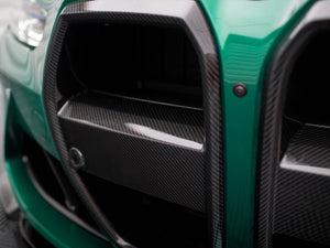 Carbon Fiber Front Grill + License Plate Holder Base Bmw M4 G82 / M3 G80 - Wayside Performance 