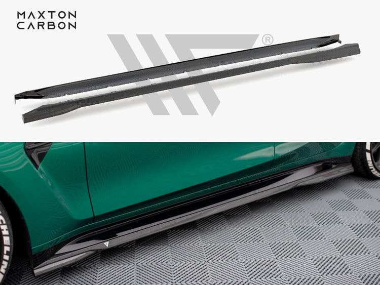 Carbon Fiber Side Skirts Bmw M3 G80 - Wayside Performance 