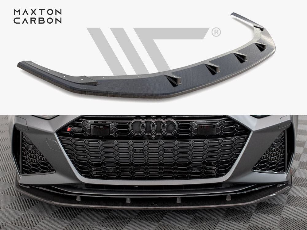 Carbon Fiber Front Splitter Audi Rs6 C8 / Rs7 C8 - Wayside Performance 