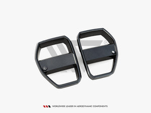 Carbon Fiber Front Grill + License Plate Holder Base Bmw M4 G82 / M3 G80 - Wayside Performance 