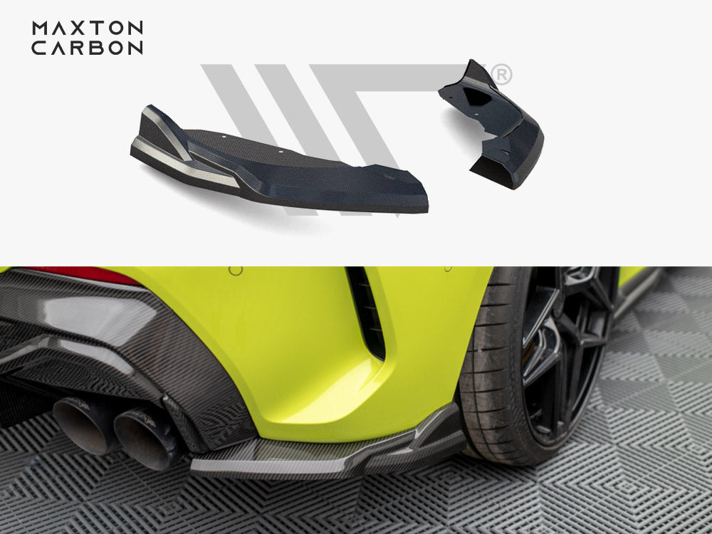 Carbon Fiber Rear Side Splitters Bmw 1 F40 M-pack / M135i - Wayside Performance 