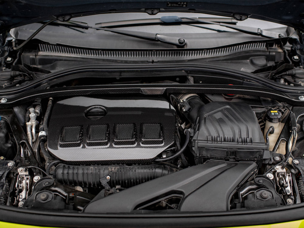 Carbon Fiber Engine Cover Bmw 1 F40 M135i - Wayside Performance 