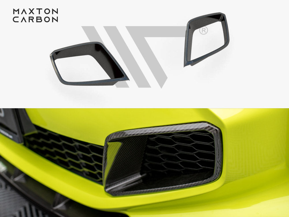 Carbon Fiber Front Bumper Side Vents Bmw 1 F40 M-pack / M135i - Wayside Performance 