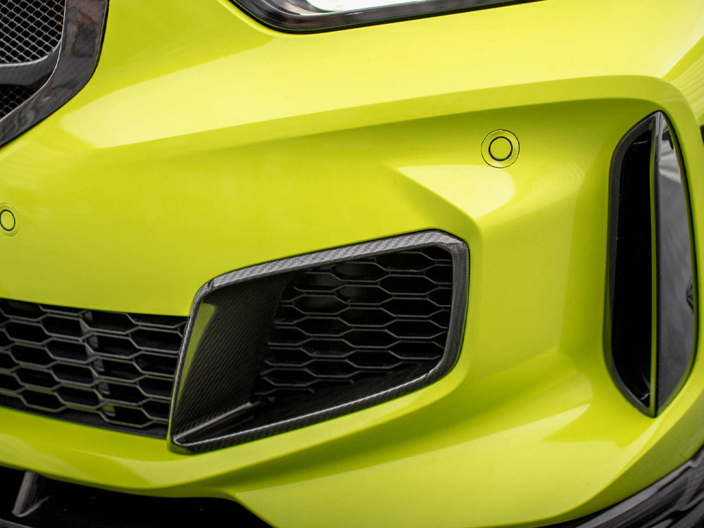 Carbon Fiber Front Bumper Side Vents Bmw 1 F40 M-pack / M135i - Wayside Performance 