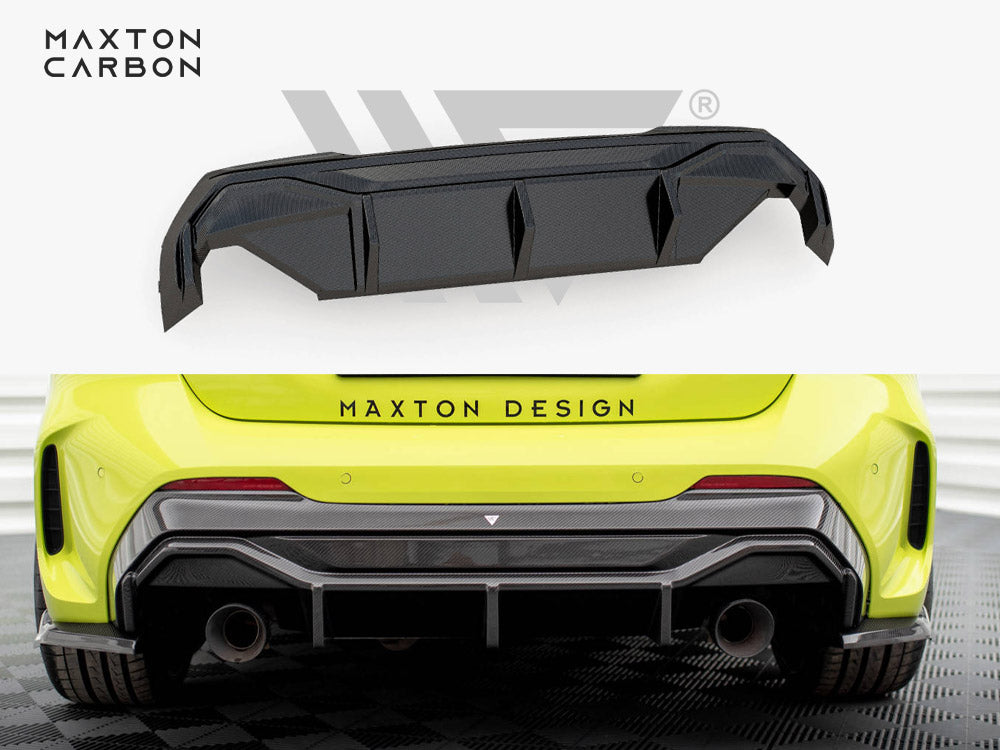 Carbon Fiber Rear Diffuser V.2 Bmw 1 F40 M-pack / M135i - Wayside Performance