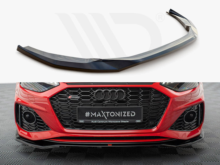 Maxton Design FRONT SPLITTER V.1 AUDI RS4 B9 FACELIFT - Wayside Performance 