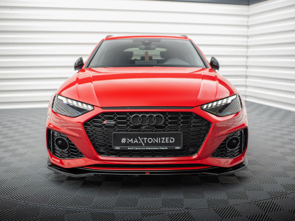 Maxton Design FRONT SPLITTER V.1 AUDI RS4 B9 FACELIFT - Wayside Performance 