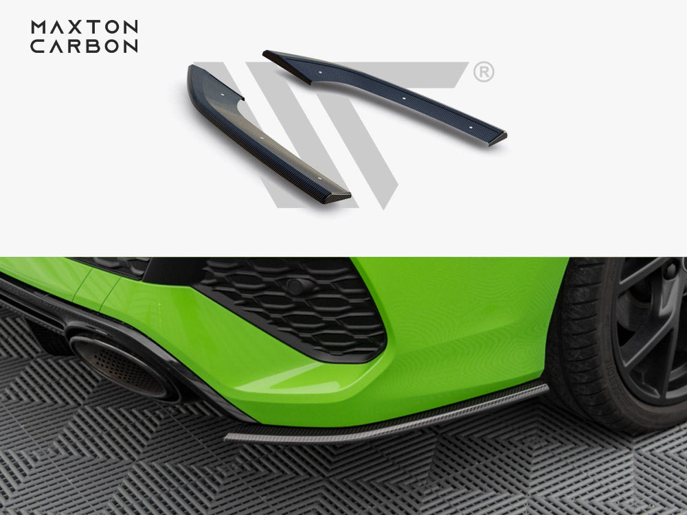 Carbon Fiber Rear Side Splitters Audi Rs3 Sedan 8y - Wayside Performance