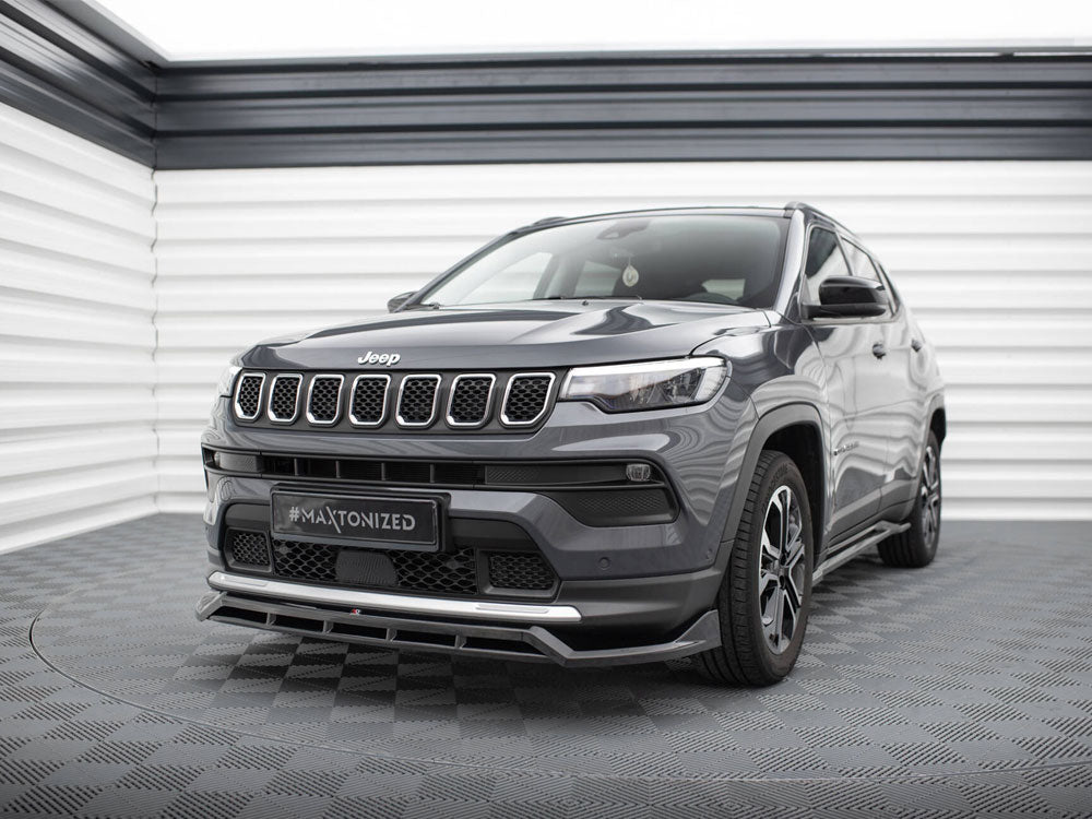 Maxton Design Front Splitter Jeep Compass Limited Mk2 Facelift - Wayside Performance 