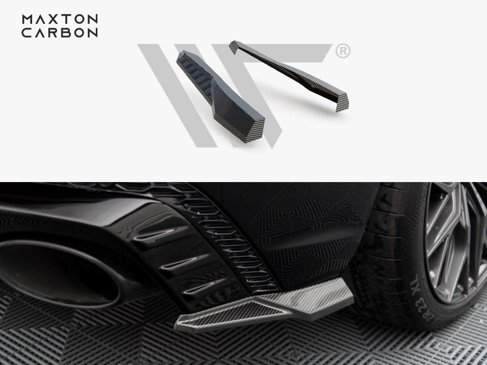 Carbon Fiber Rear Side Splitters Audi Rsq8 Mk1 - Wayside Performance 