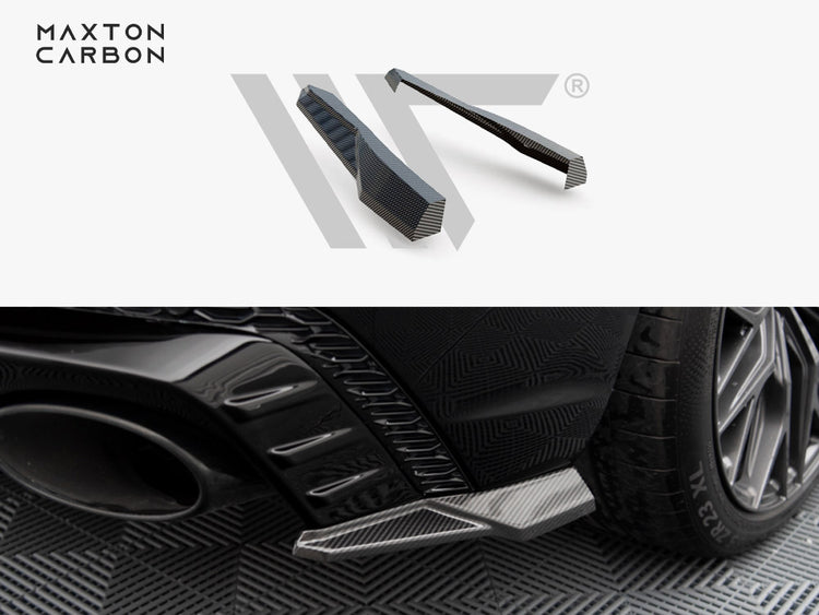Carbon Fiber Rear Side Splitters Audi Rsq8 Mk1 - Wayside Performance 
