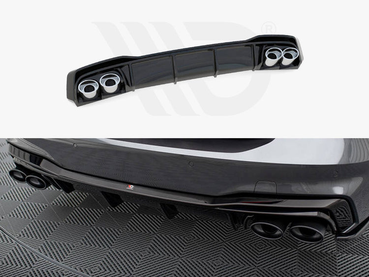 Maxton Design Rear Valance + Exhaust Ends Imitation Audi A7 S-Line C8 / S7 C8 / C8 Facelift / S7 Facelift - Wayside Performance 
