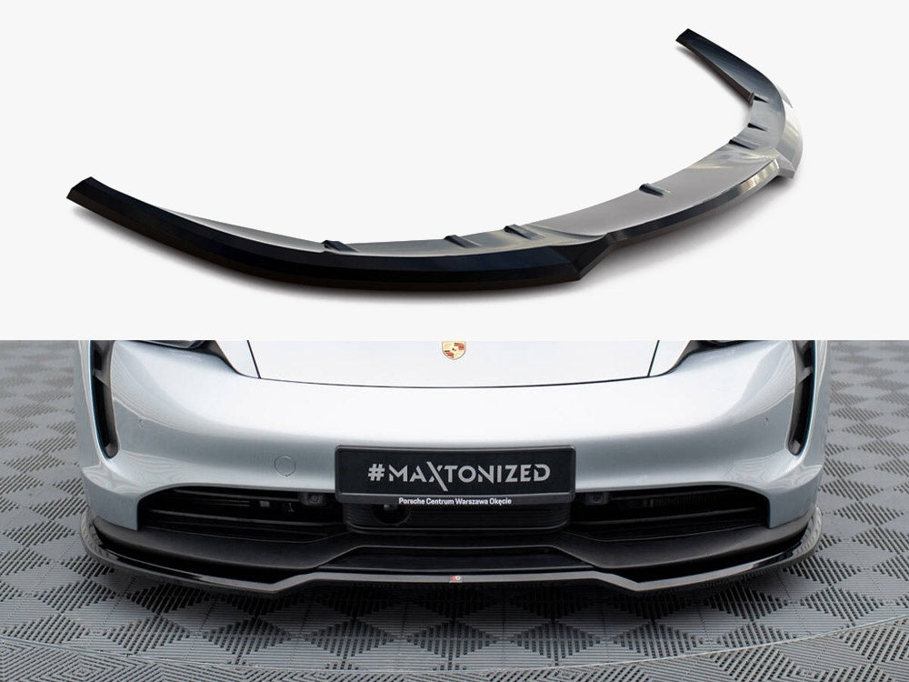 Maxton Design Front Splitter Porsche Taycan Mk1 - Wayside Performance 