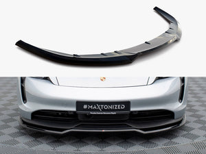 Maxton Design Front Splitter Porsche Taycan Mk1 - Wayside Performance 