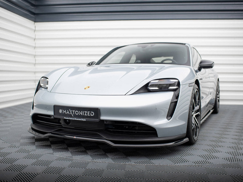 Maxton Design Front Splitter Porsche Taycan Mk1 - Wayside Performance 