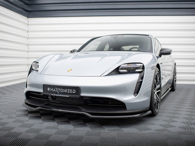 Maxton Design Front Splitter Porsche Taycan Mk1 - Wayside Performance 