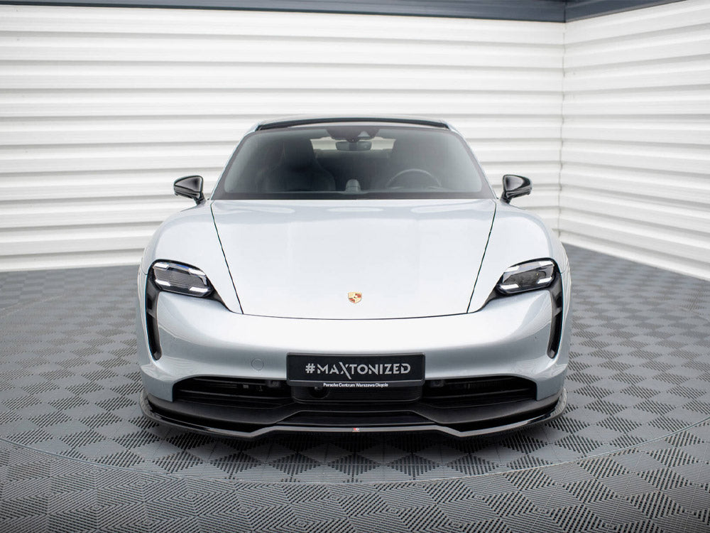 Maxton Design Front Splitter Porsche Taycan Mk1 - Wayside Performance 