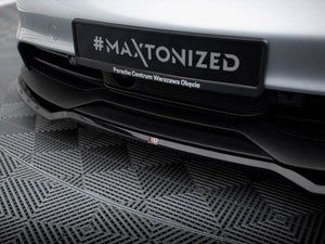 Maxton Design Front Splitter Porsche Taycan Mk1 - Wayside Performance 