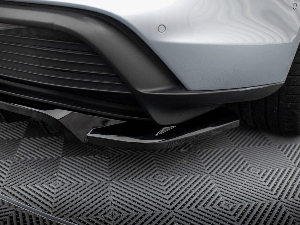 Maxton Design Central Rear Splitter (Vertical Bars) Porsche Taycan Mk1 - Wayside Performance 