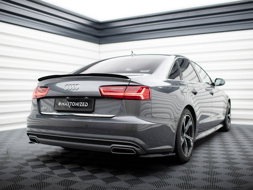 Maxton Design Spoiler CAP Audi A6 / A6 S-line C7 / C7 FL Sedan - Wayside Performance 