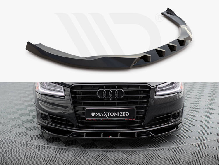 Maxton Design FRONT SPLITTER AUDI A8 D4 FACELIFT - Wayside Performance 