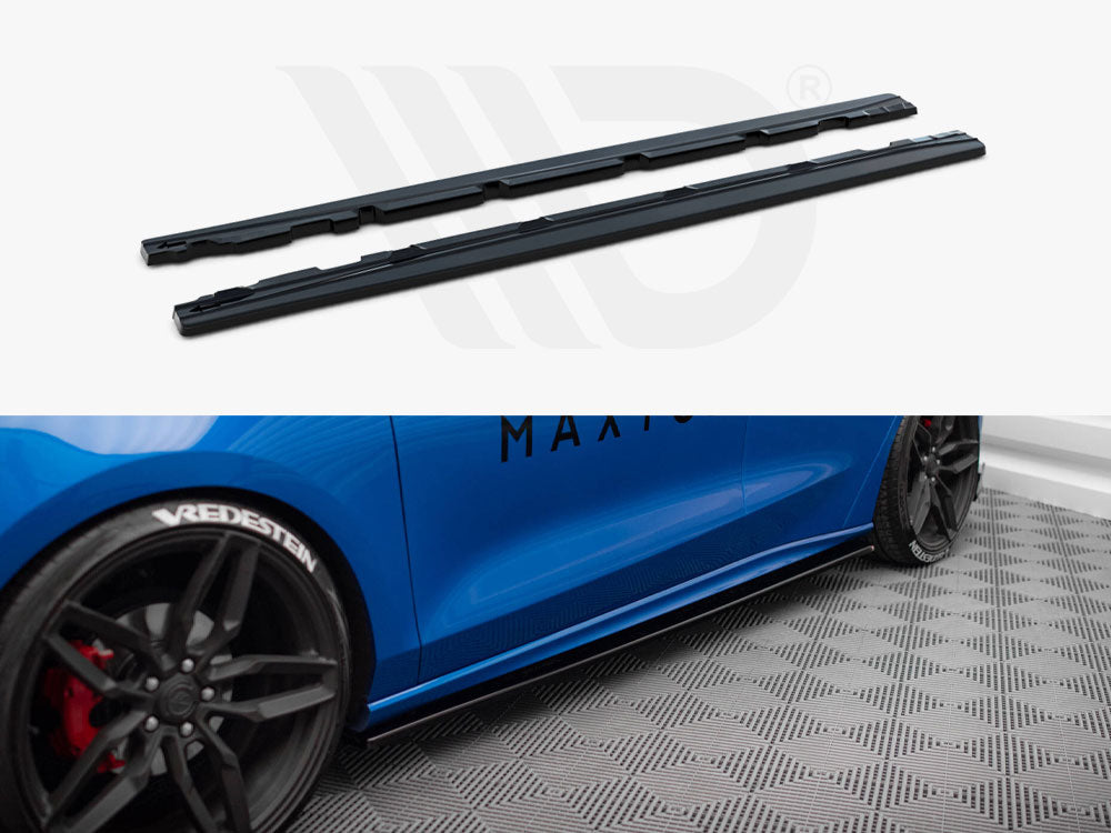 Maxton Design Side Skirts Diffusers Ford Focus St / St-line Mk4 - Wayside Performance 