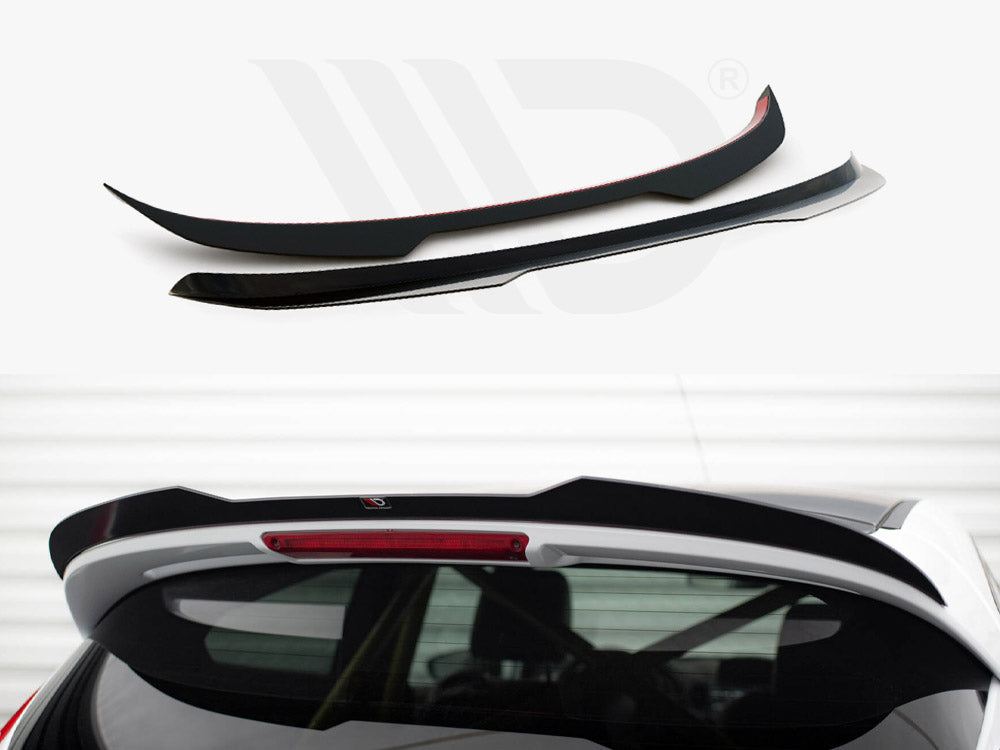 Maxton Design Spoiler Cap Ford Fiesta Mk7.5 St Black and White Edition (2013-2017) - Wayside Performance 