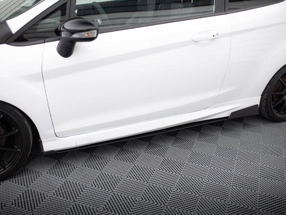 Maxton Design Racing Side Skirts Splitters Ford Fiesta Mk7 St Facelift (2013-2017) - Wayside Performance 