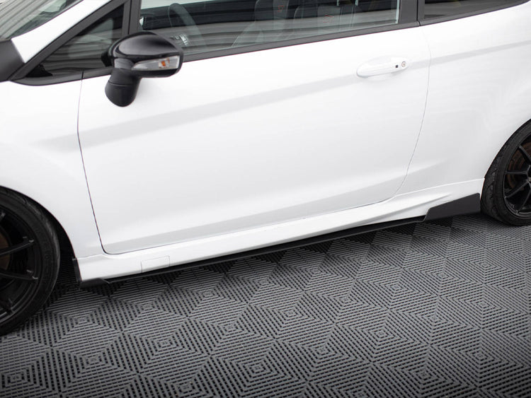 Maxton Design Racing Side Skirts Splitters Ford Fiesta Mk7 St Facelift (2013-2017) - Wayside Performance 