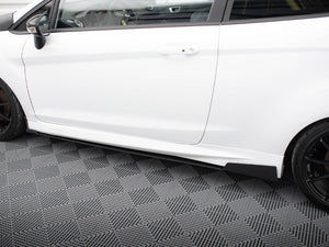 Maxton Design Racing Side Skirts Splitters Ford Fiesta Mk7 St Facelift (2013-2017) - Wayside Performance 
