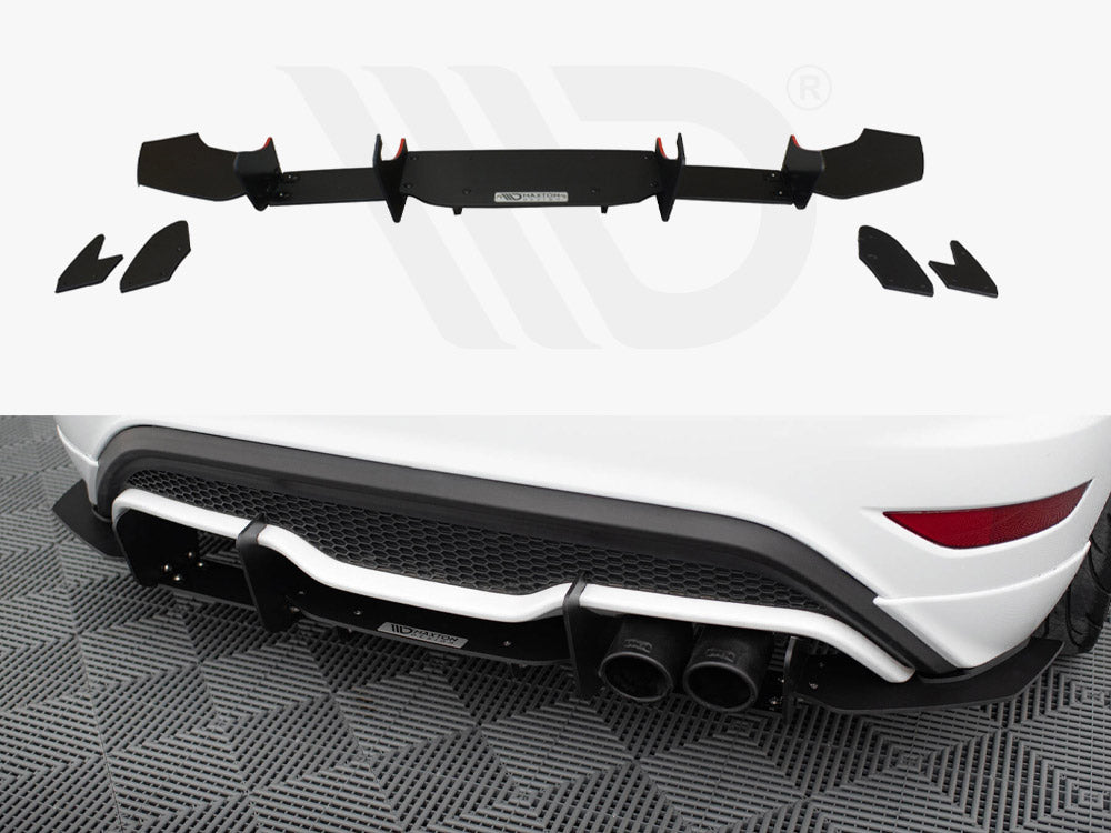 Maxton Design Rear Diffuser Ford Fiesta Mk7 St Facelift (2013-2017) - Wayside Performance 