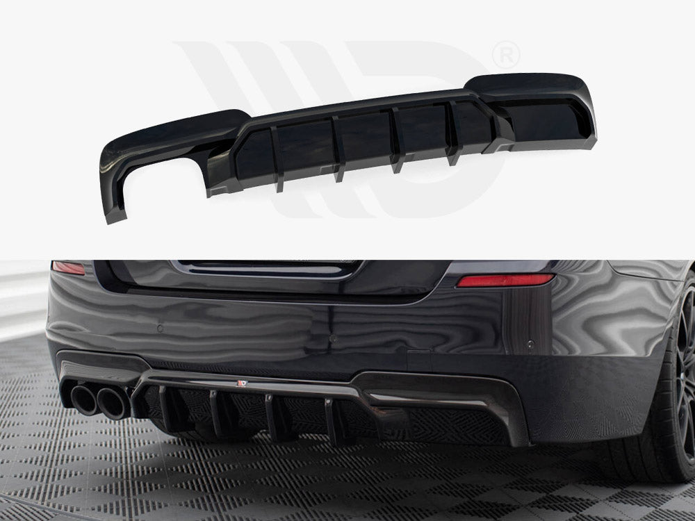 Maxton Design Rear Valance V.2 BMW 5 M-Pack F10 / F11 (Version with ...