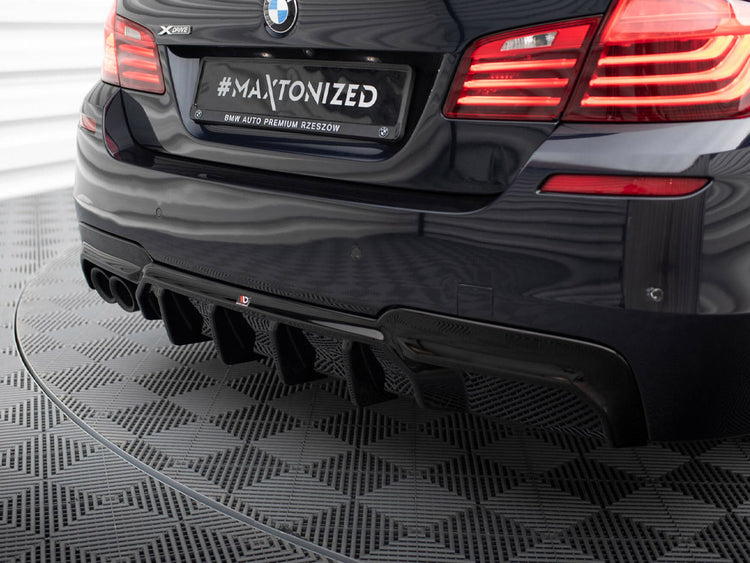 Maxton Design Rear Valance V.2 BMW 5 M-Pack F10 / F11 (Version with ...