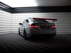 Maxton Design Carbon Spoiler With External Brackets Uprights + LED BMW 4 F32 / 4 F32 M-Pack Coupe - Wayside Performance 