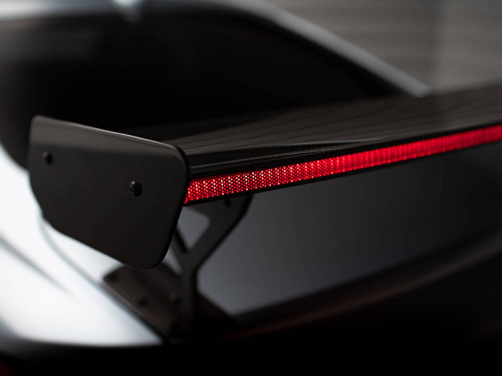 Maxton Design Carbon Spoiler With External Brackets Uprights + LED BMW 4 F32 / 4 F32 M-Pack Coupe - Wayside Performance 
