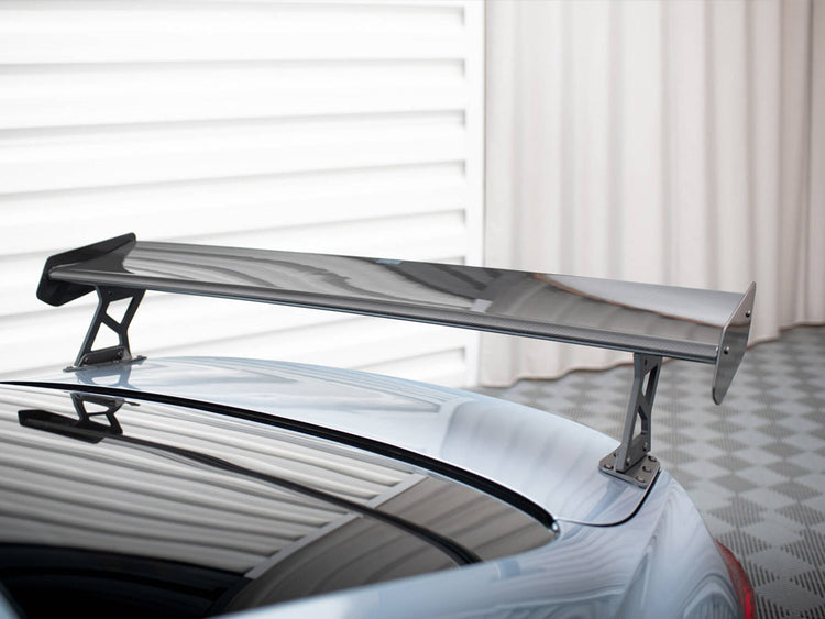 Maxton Design Carbon Spoiler With External Brackets Uprights + LED BMW 4 F32 / 4 F32 M-Pack Coupe - Wayside Performance 