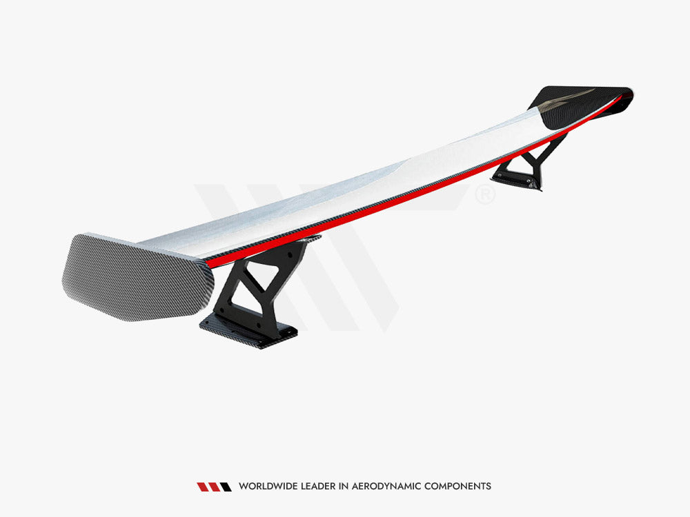 Maxton Design Carbon Spoiler With External Brackets Uprights + LED BMW 4 F32 / 4 F32 M-Pack Coupe - Wayside Performance 