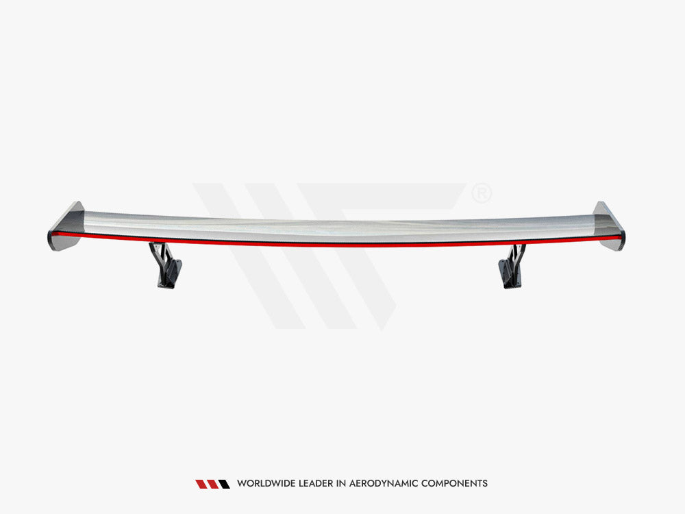 Maxton Design Carbon Spoiler With External Brackets Uprights + LED BMW 4 F32 / 4 F32 M-Pack Coupe - Wayside Performance 